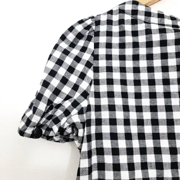 Sezane Octavia Blouse in Gingham 38 6 - Picture 7 of 9